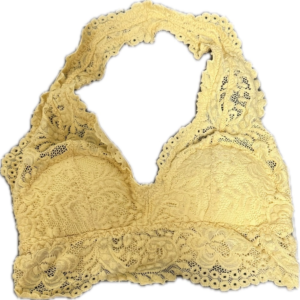 Lace Bralette in Butter Yellow
